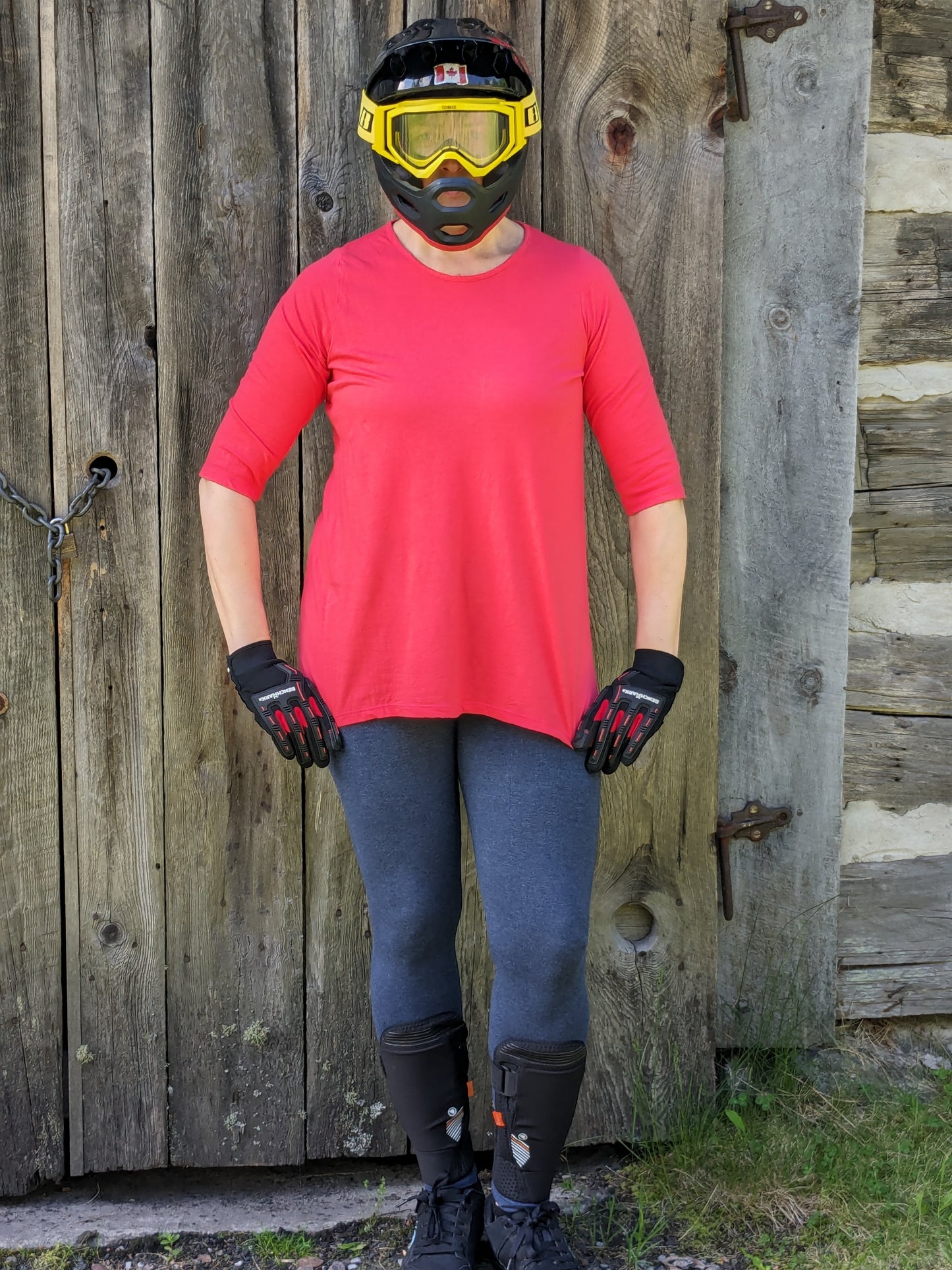 Blank Bamboo 3/4 Sleeve Ultra Light Weight Fluid Top - Women's sizing