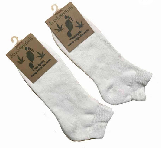 Small Town Natural offers Hemp+Organic cotton ankle socks for Men size 8 to 10 or 11 to 13 in natural- vanilla colour