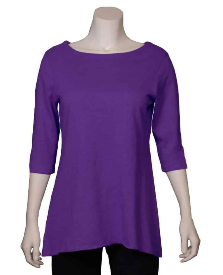 Roads Hemp 3/4 sleeve Fluid Top - Women