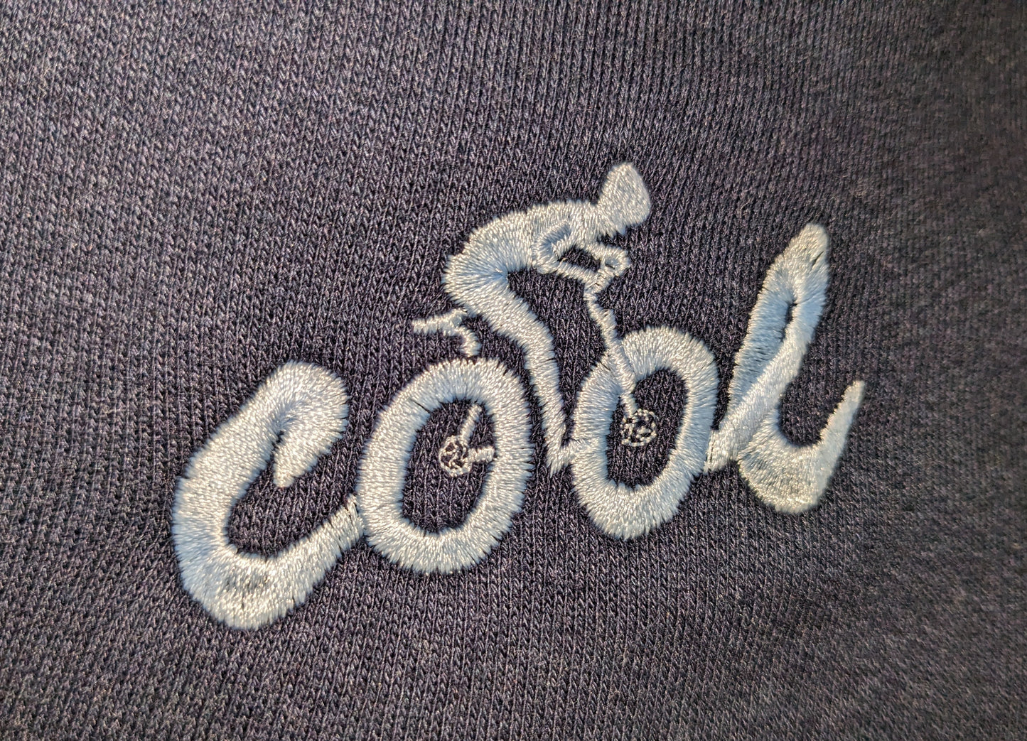 Cool Cycle Three End Bamboo Fleece Crew Neck Sweatshirt colour= navy