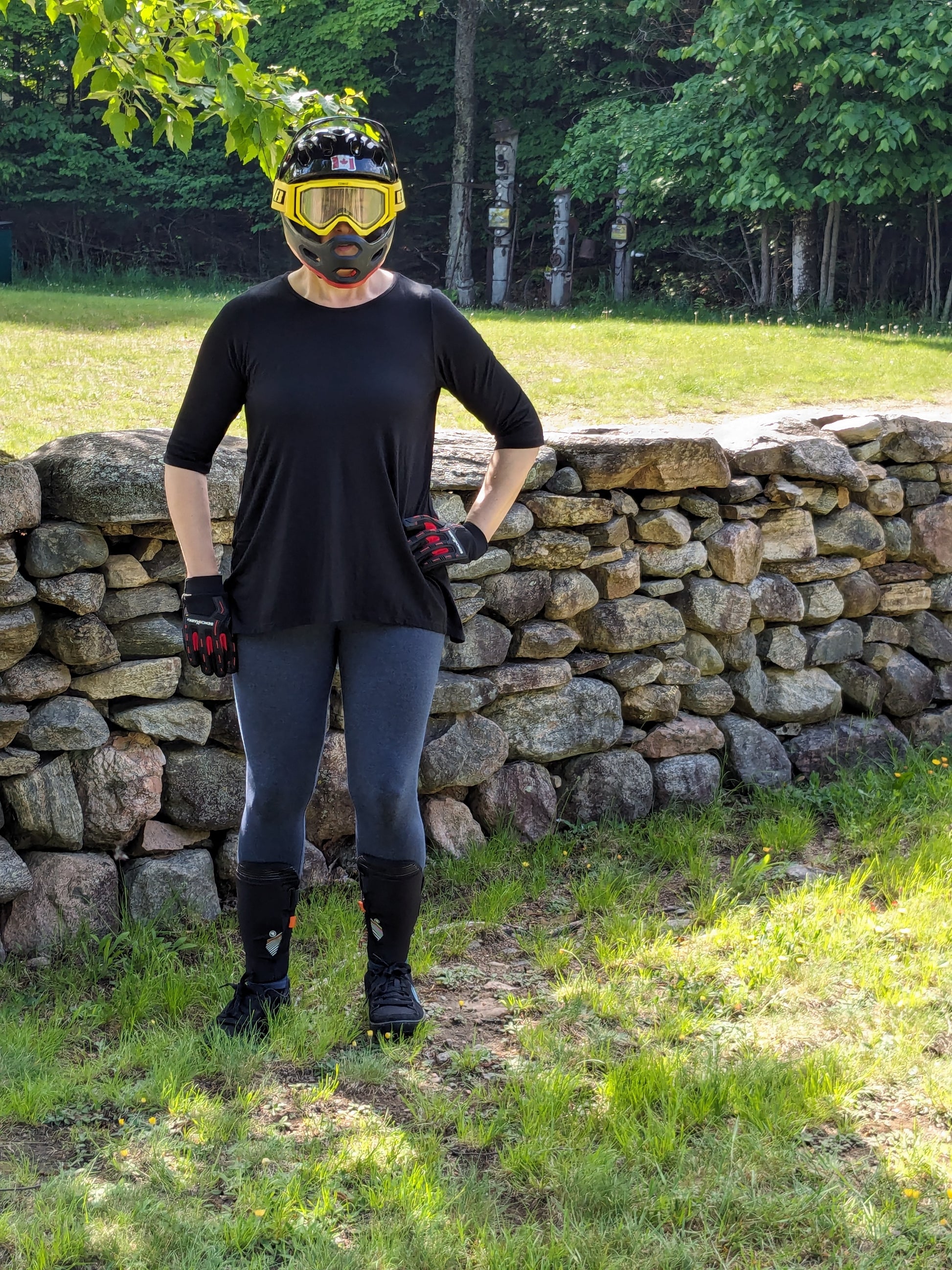 frontal view of Blank Bamboo 3/4 Sleeve Fluid Top - Women's sizing This fluid top is great for all body types! Very flattering flowy tummy area. Super silky softness that is a very light weight fabric! 70% bamboo rayon 30% org. cotton