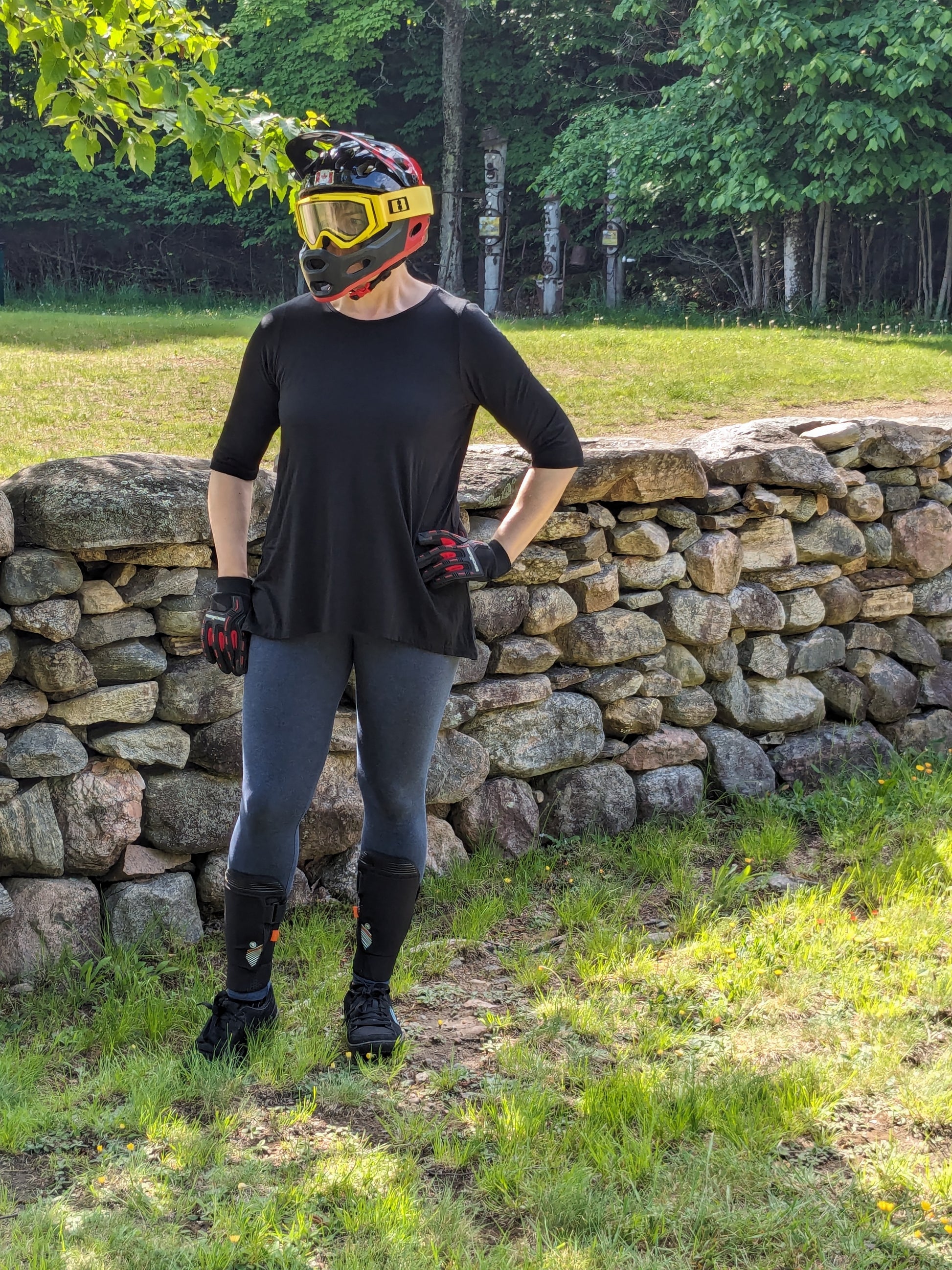 Blank Bamboo 3/4 Sleeve Fluid Top - Women's sizing This fluid top is great for all body types! Very flattering flowy tummy area. Super silky softness that is a very light weight fabric! 70% bamboo rayon 30% org. cotton