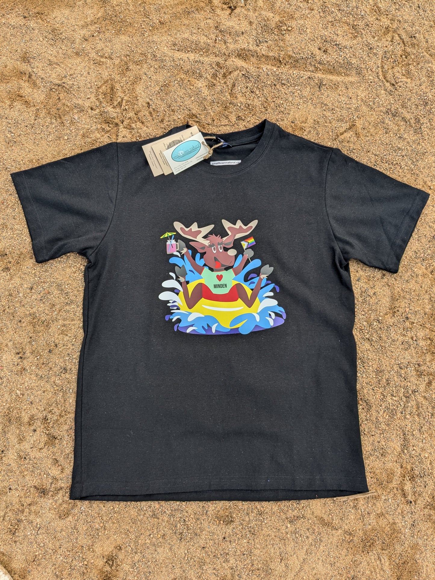 Minden Moose Floating Hemp T-Shirt- Unisex